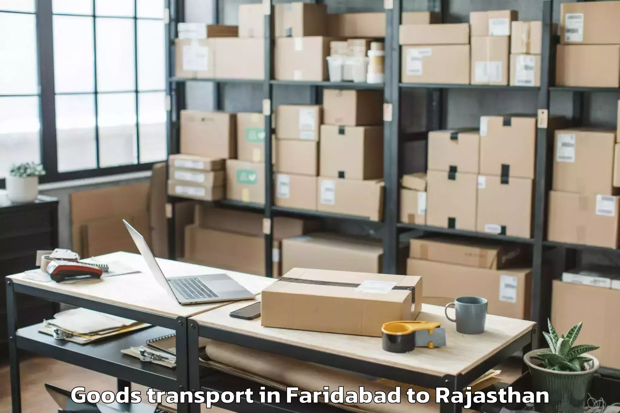 Reliable Faridabad to Indergarh Goods Transport